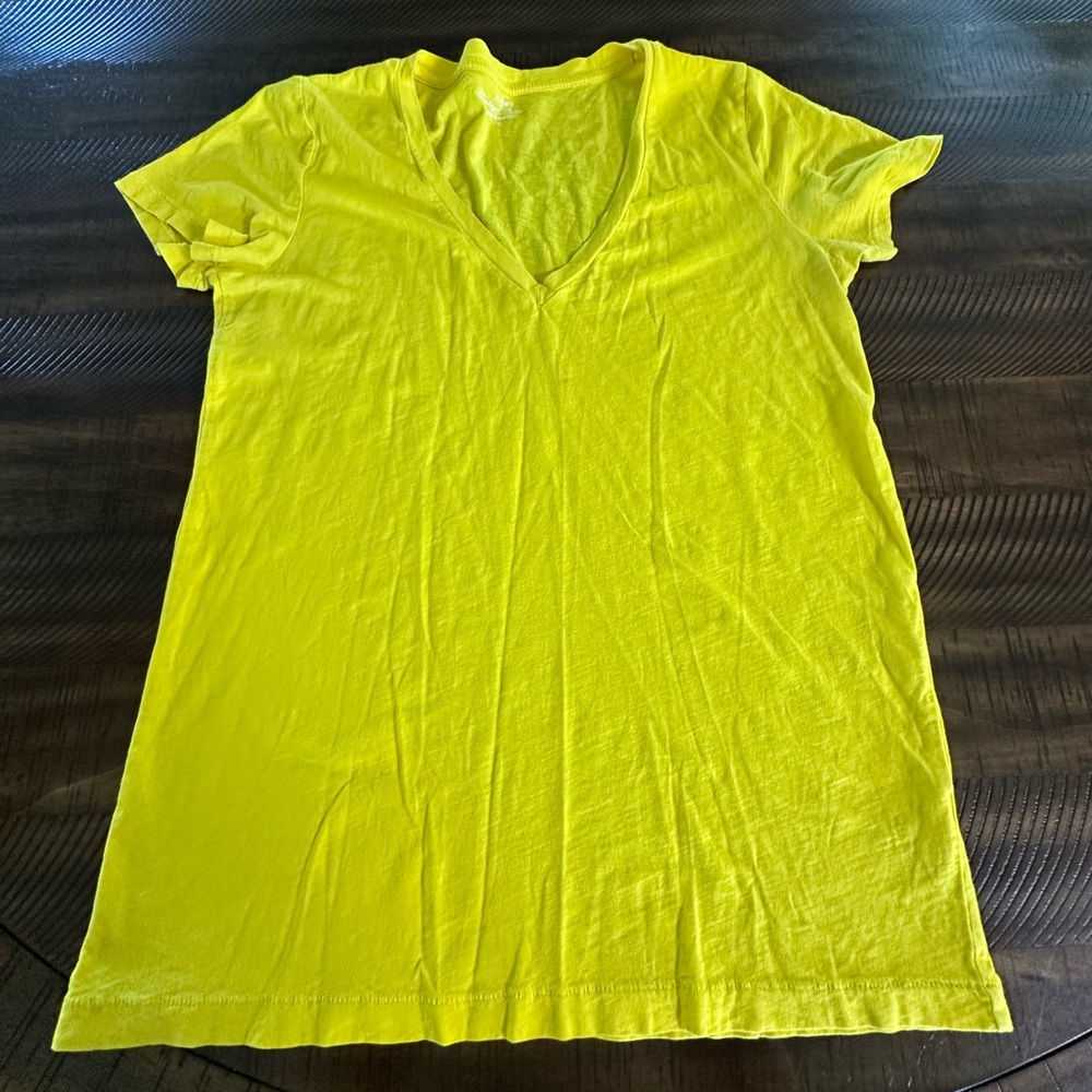J. Crew Yellow Short Sleeve Tee